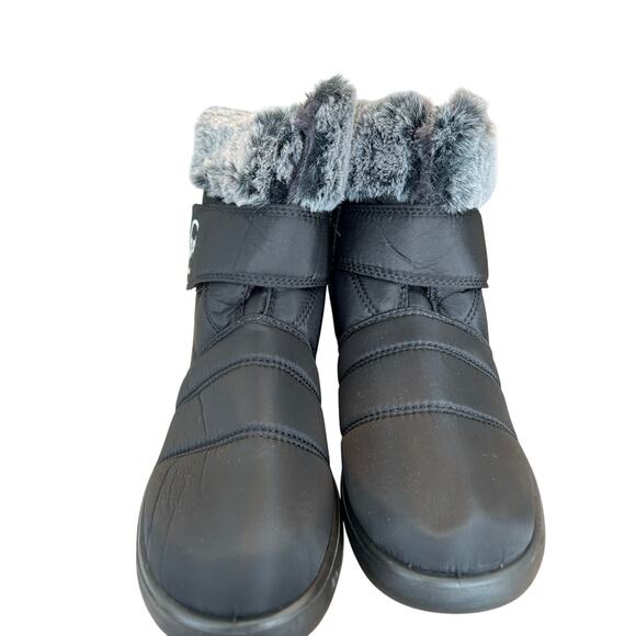 Aizonme Women’s Gray Winter Snow Boots Size 9 Faux Fur Lined, Non-Slip Sole - Picture 5 of 10